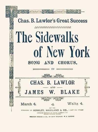 the sidewalks of new york