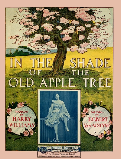 in the shade of the old apple tree cover