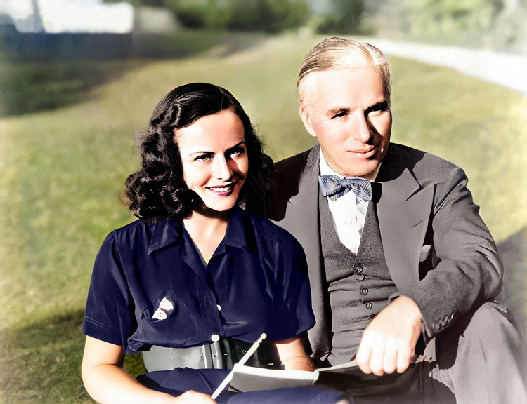 chaplin with paulette goddard