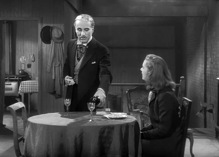 chaplin as monsieur verdoux serving poisoned wine