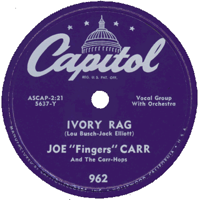 ivory rag 78-rpm disc