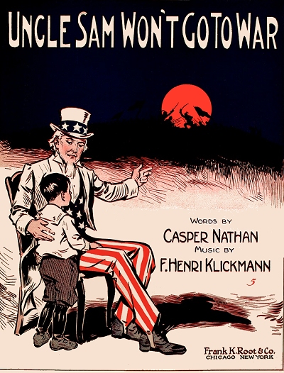 uncle sam won't go to war cover